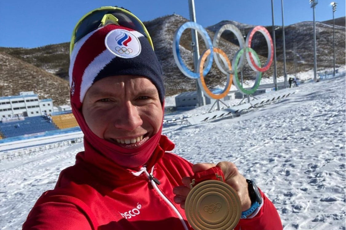 Александр Большунов Олимпийский чемпион