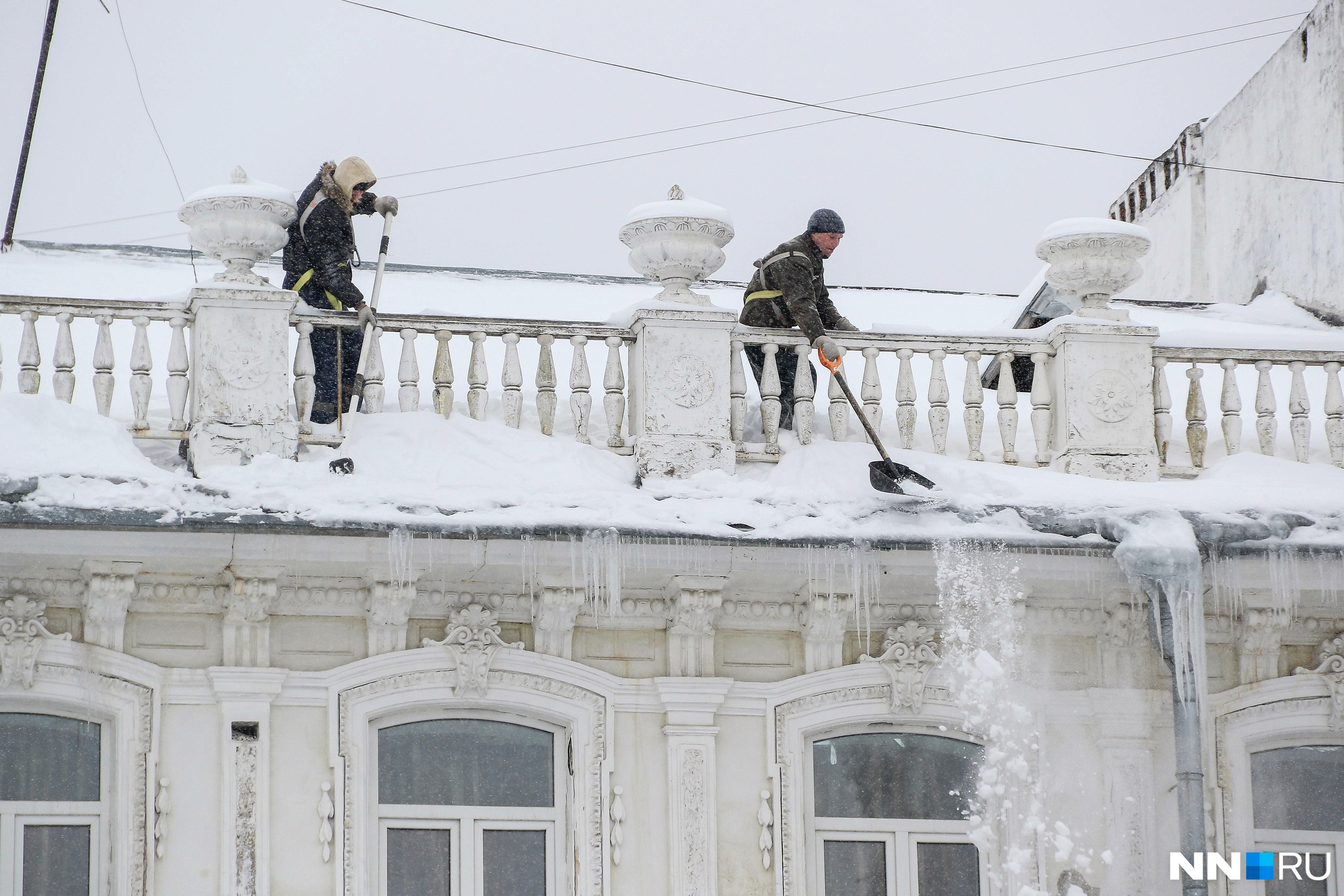 Самый сильный снегопад в Нижнем Новгороде 2021