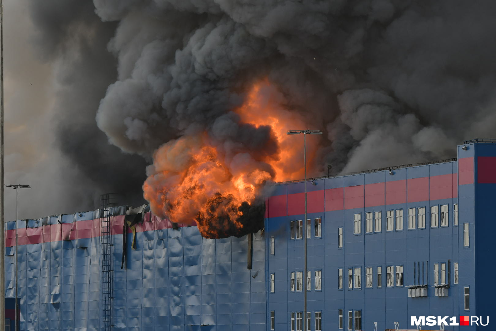 Пожар на складе Озон