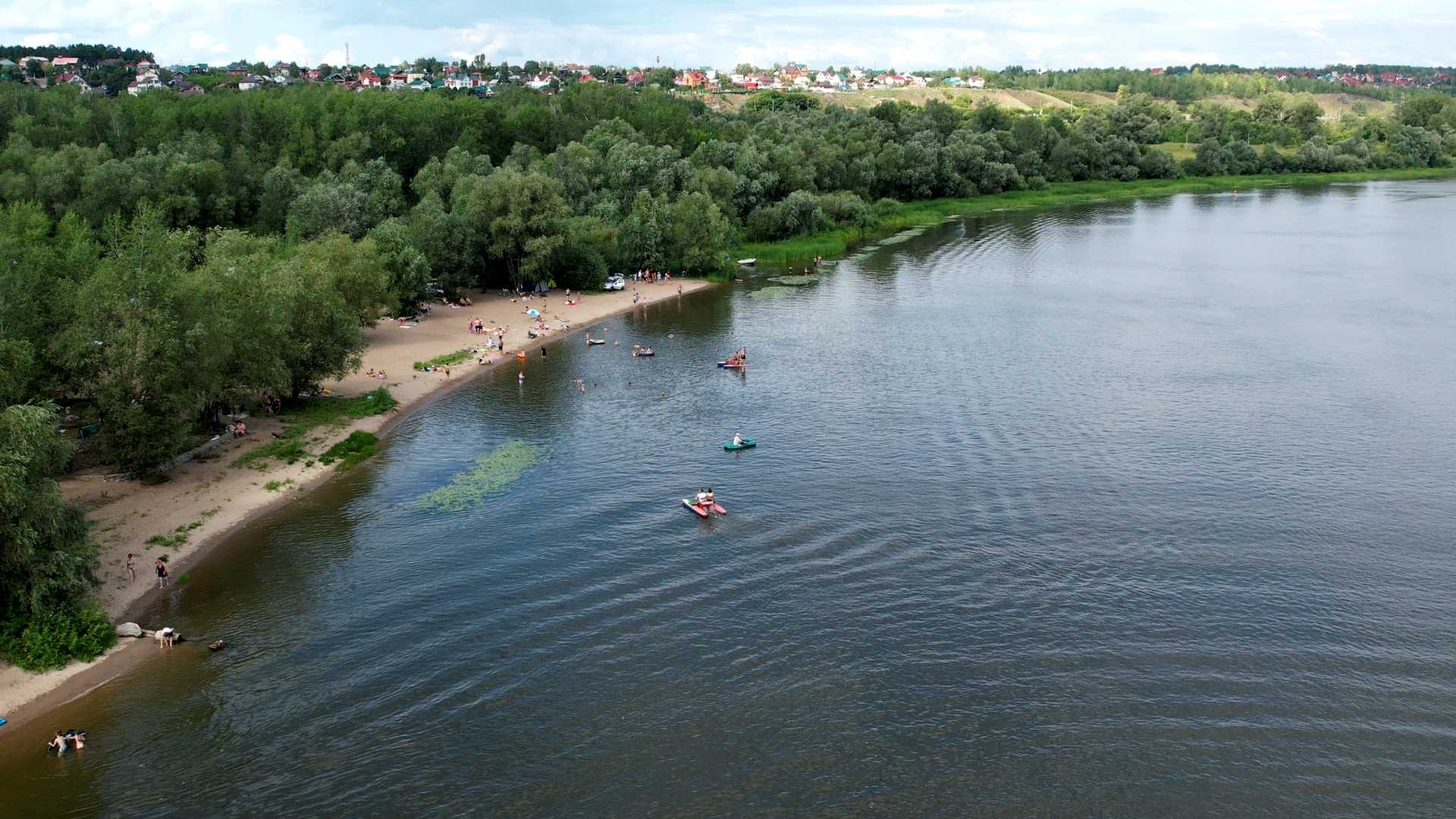 Волга пляж
