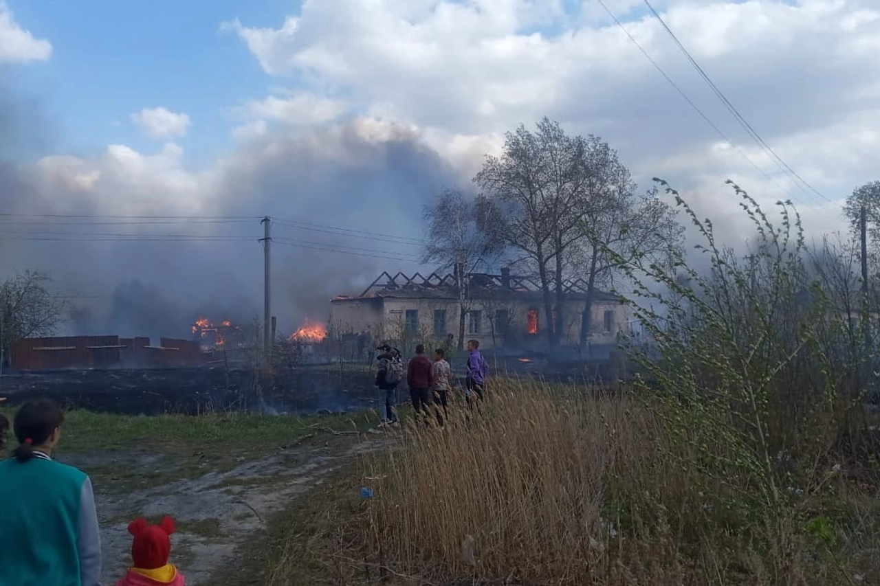 Пожар в Называевске