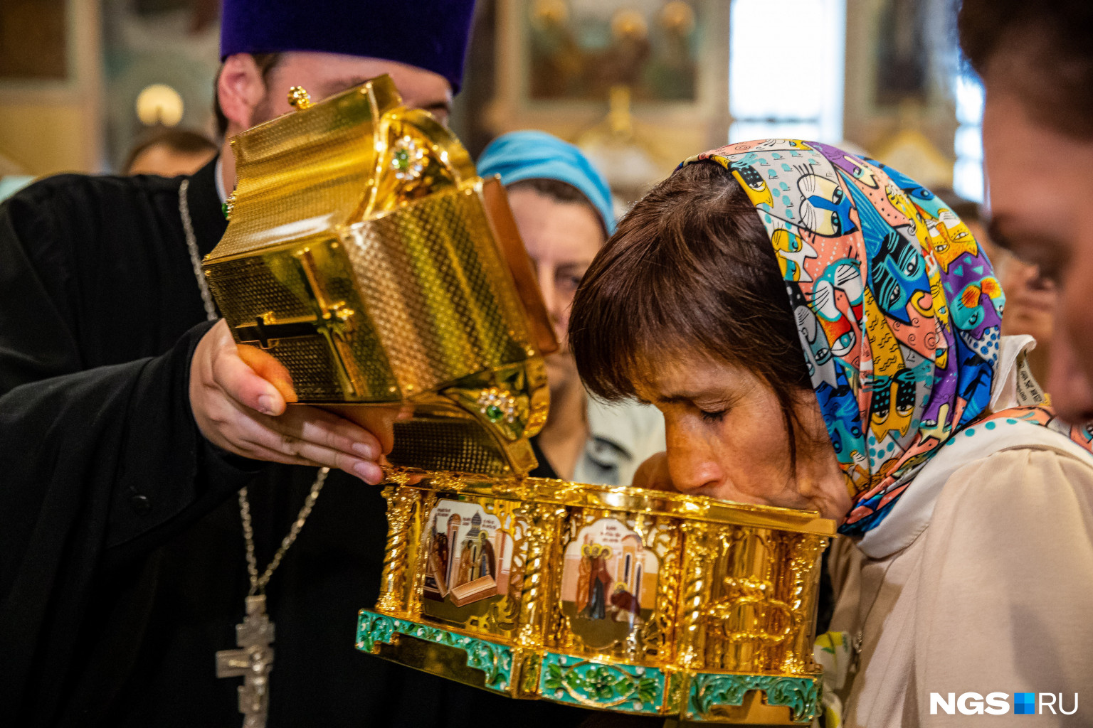 Вознесенский собор Новосибирск зима