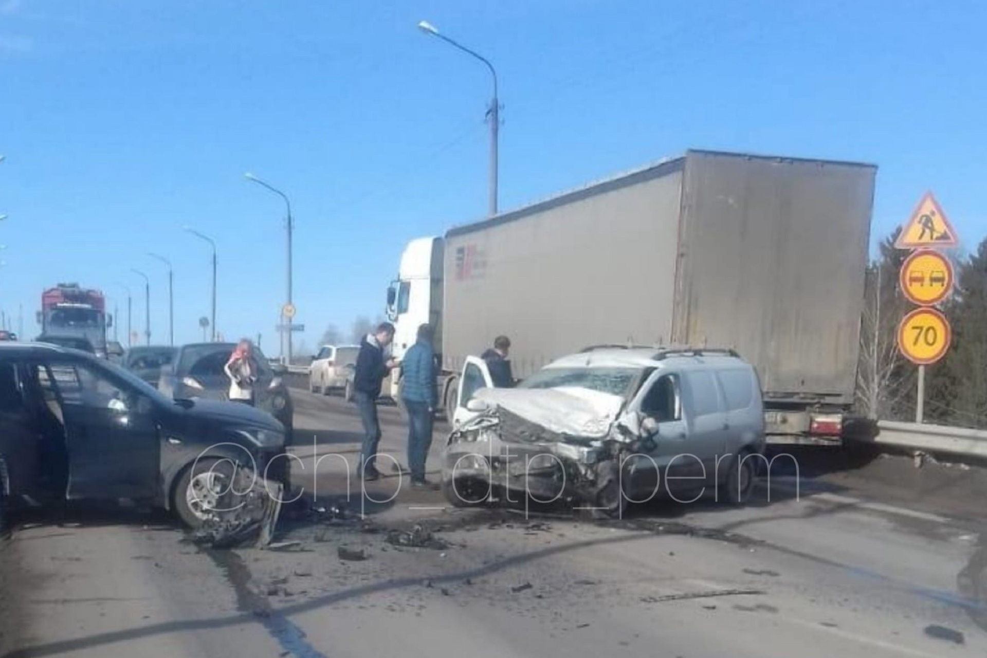 пробка на чусовском мосту сейчас