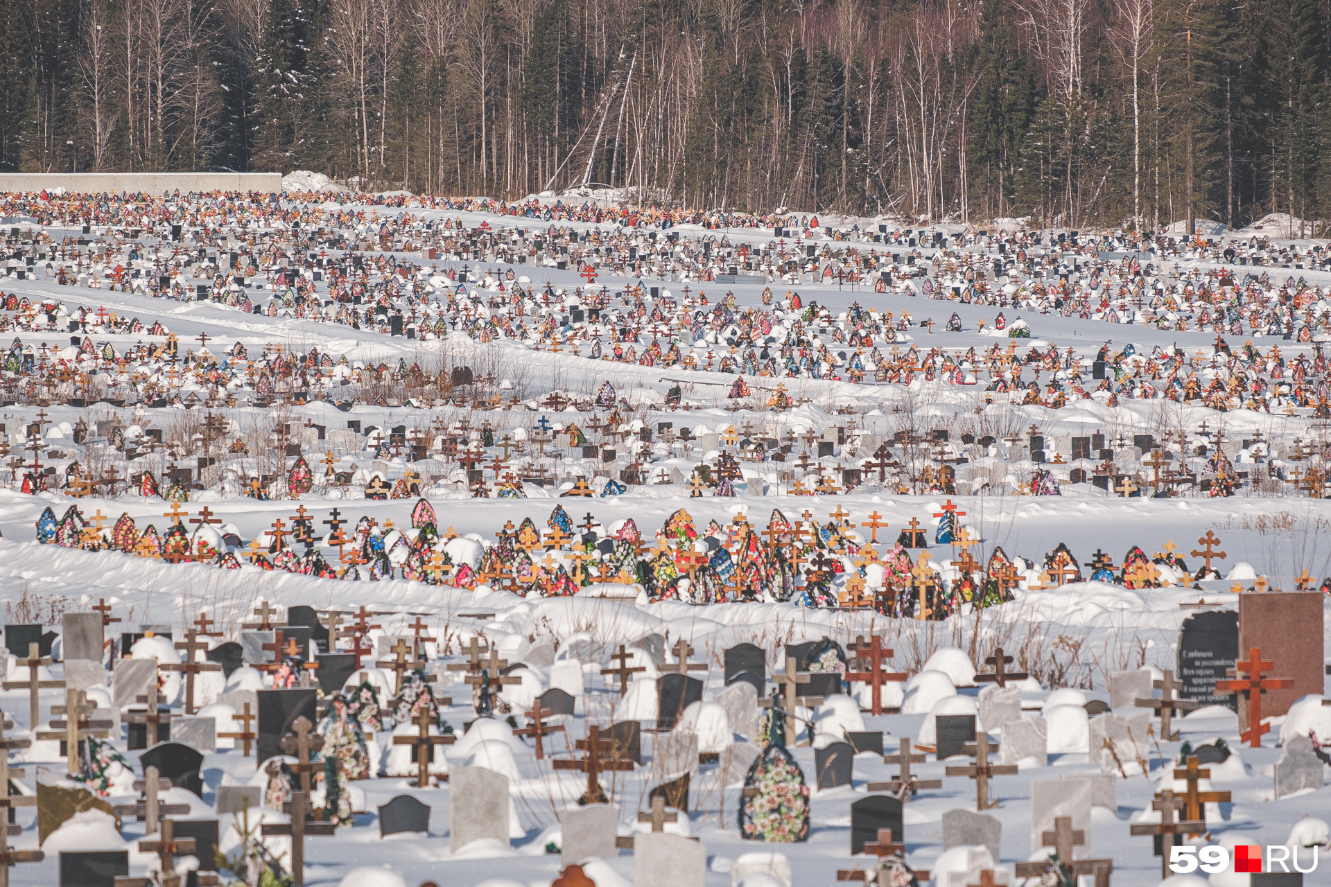 Самое большое кладбище в Европе Пермь