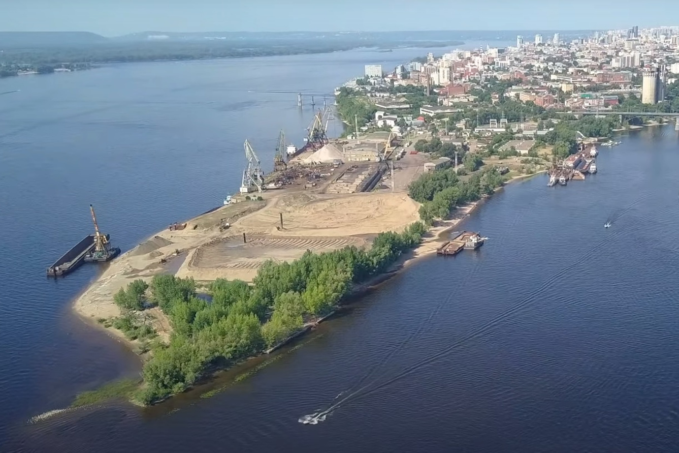 Стрелка реки Волга и Самарка
