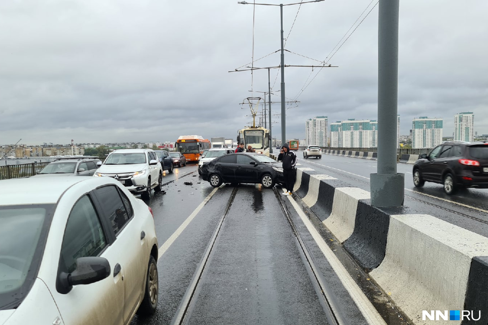 Авария на Молитовском мосту Нижний Новгород 22 сентября