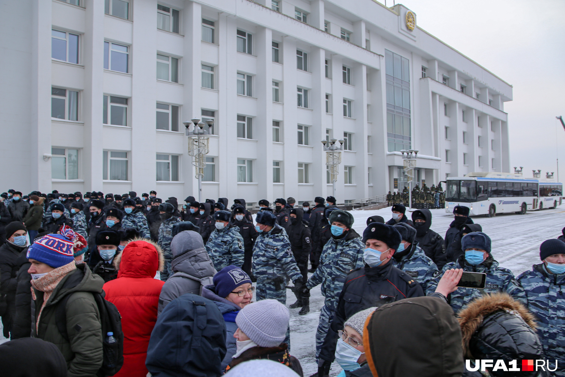 Митинг в Уфе 23 января