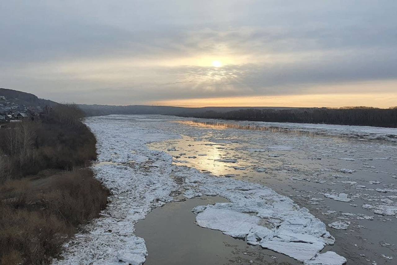 Река Томь ледоход 2021