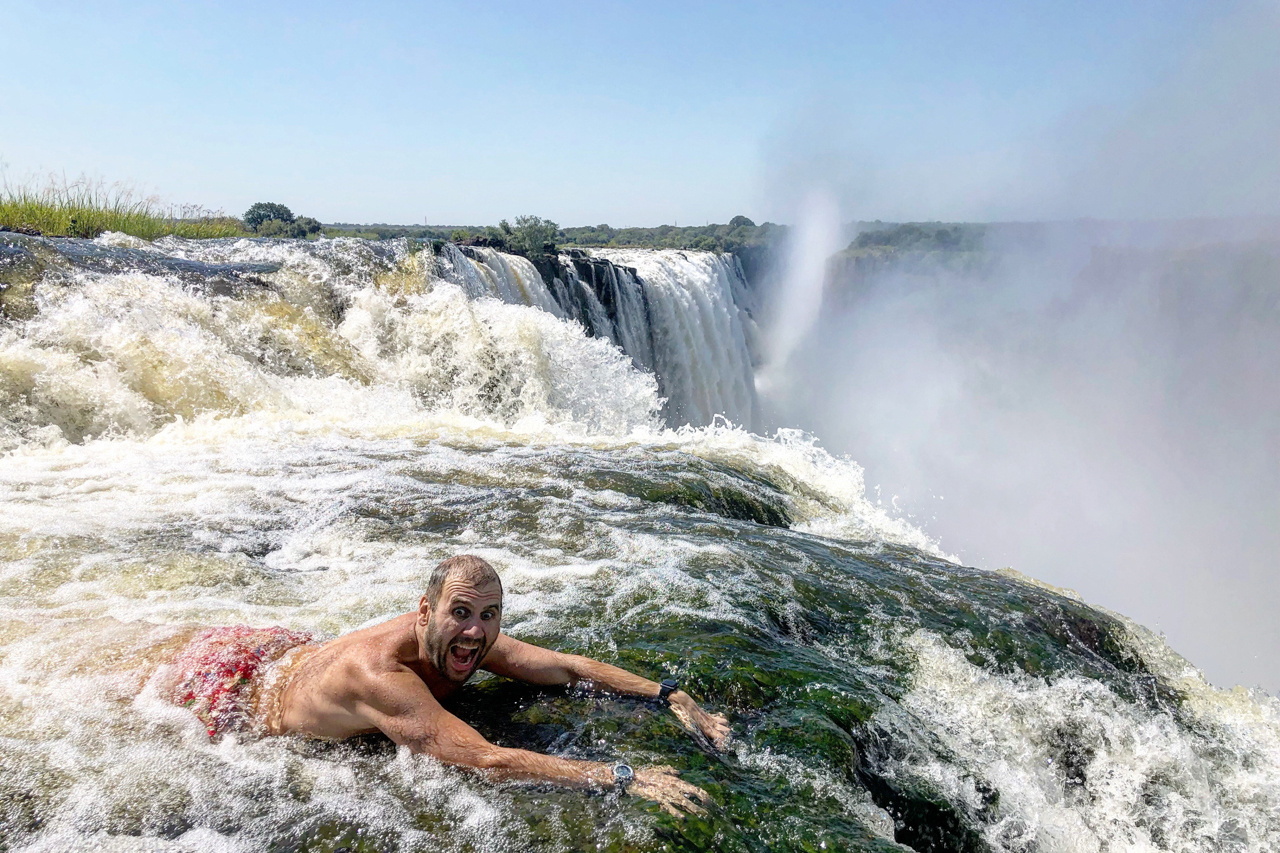 Купель дьявола водопад Виктория несчастные случаи