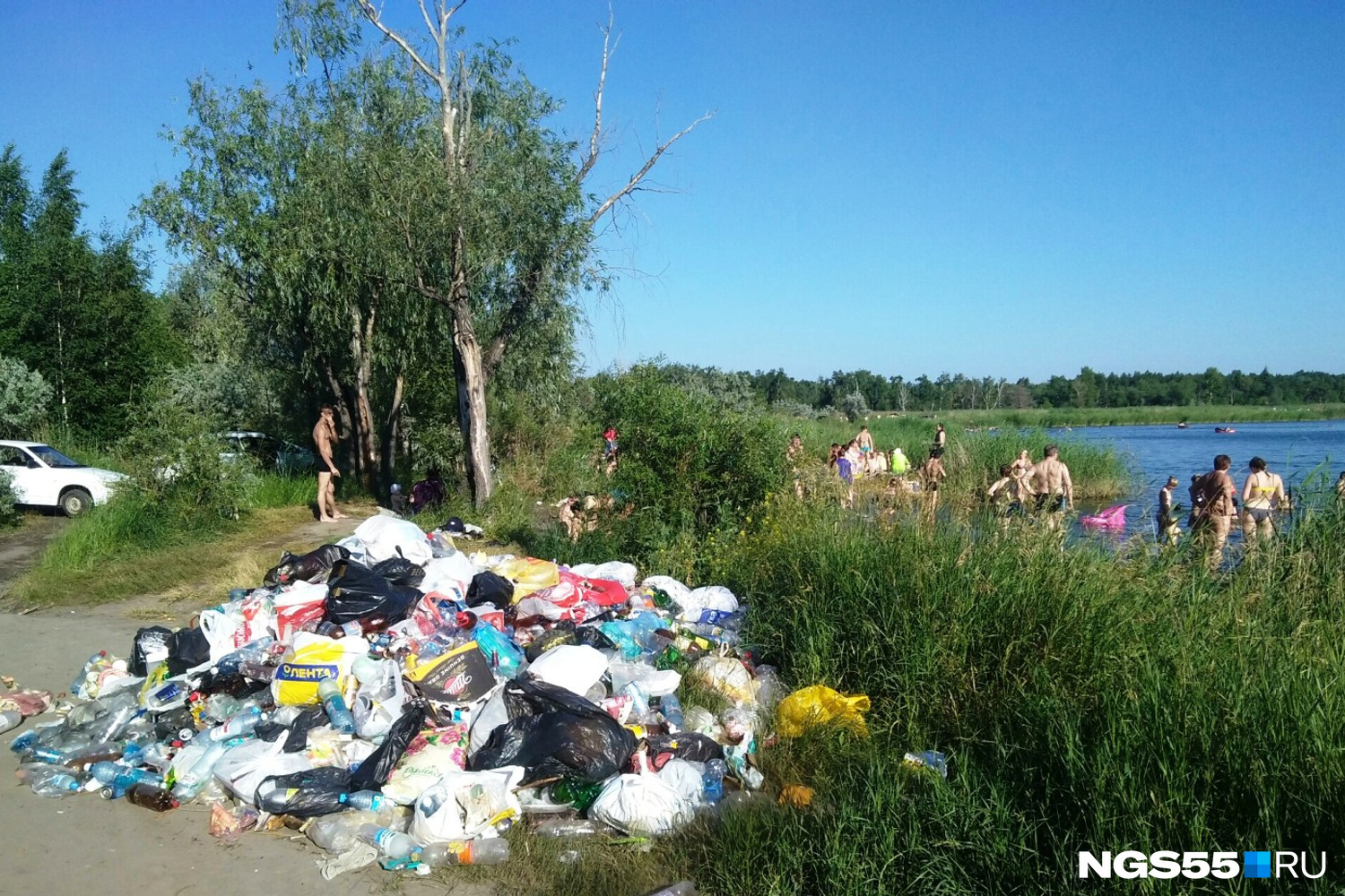 озеро в парке победы омск