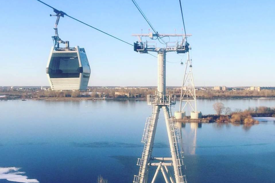 Канатная дорога нижний новгород рисунок