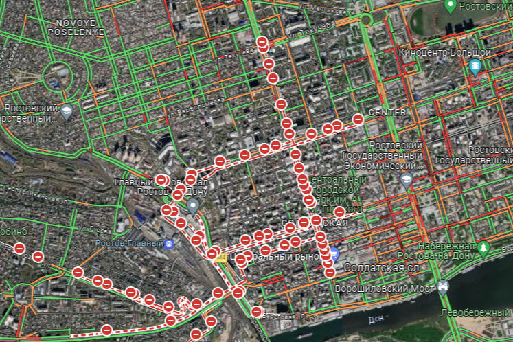 Карта ростова на дону транспорт онлайн в реальном времени
