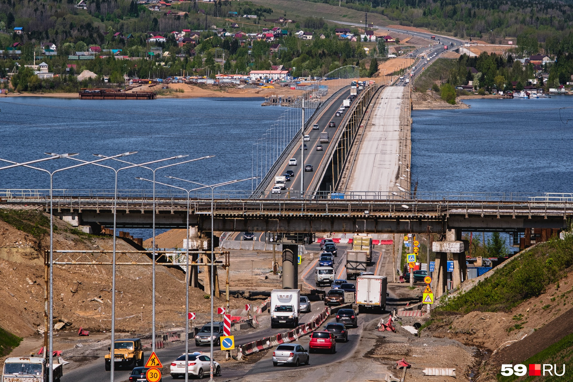 пробка на чусовском мосту сейчас