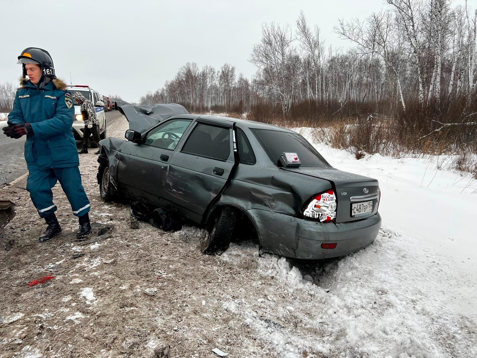 В Новосибирской области произошло массовое ДТП — есть пострадавшие