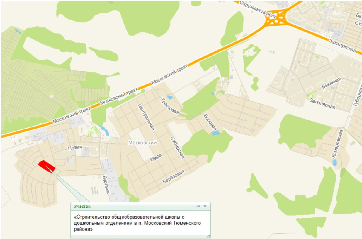 Карта поселок московский тюменская область