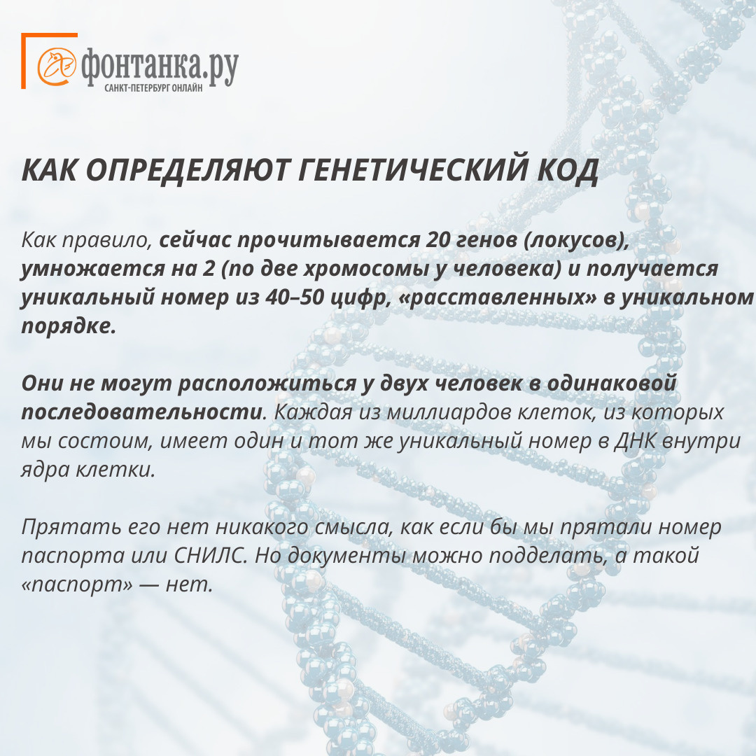 В России появится «преступная» база данных ДНК: что важно знать - 6 февраля  2023 - ФОНТАНКА.ру