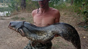 Волгоградец на лягушку выловил 15-килограммового сома