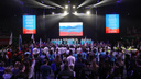 Восьмая годовщина присоединения Крыма: как в Новосибирске прошел митинг-концерт. Фото из заполненного зала