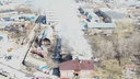 МЧС опубликовало видео с дрона: как горели склады на Писемского