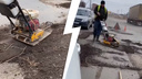 «Это фейк»: мэр Ярославля открестился от ремонта Ленинградского проспекта землей и палками