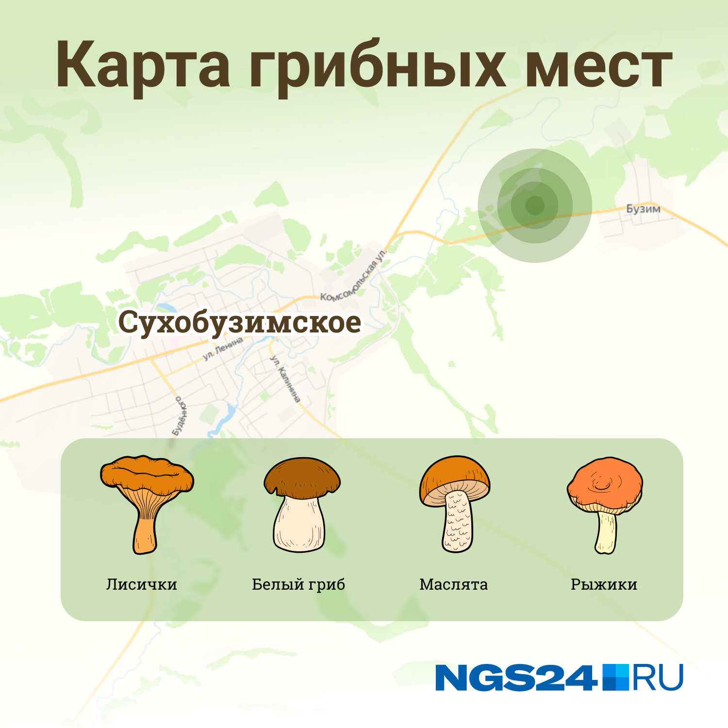 Карта грибов