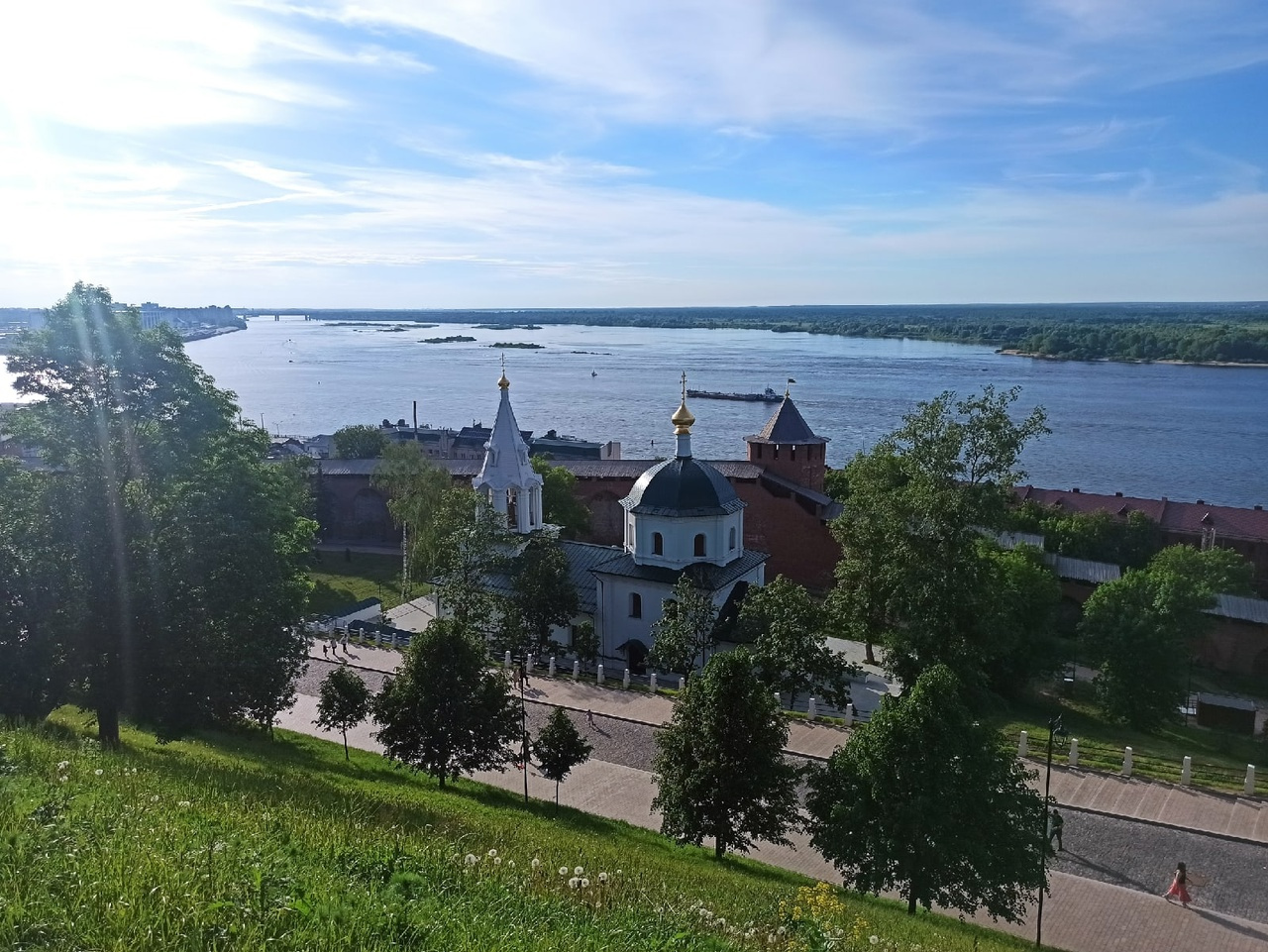 Вид на Волгу в Нижнем Новгороде Вид на Волгу в Нижнем Новгороде