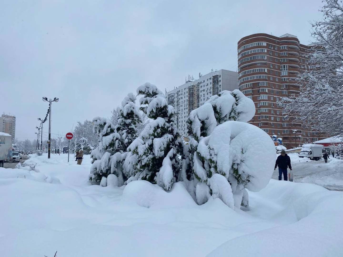 Снег в Краснодаре 2022