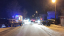 В Приморском районе столкнулись две иномарки. Водителя одной из них увезли в больницу