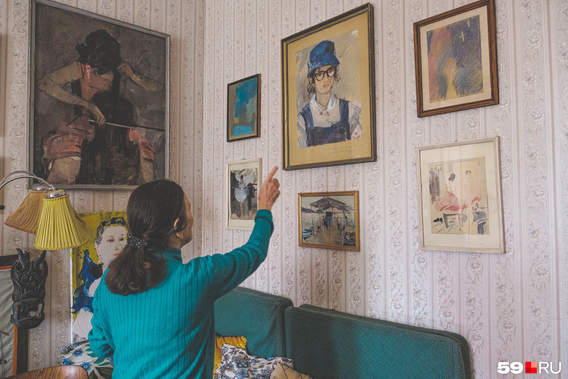 В квартире Елены Каменской много картин