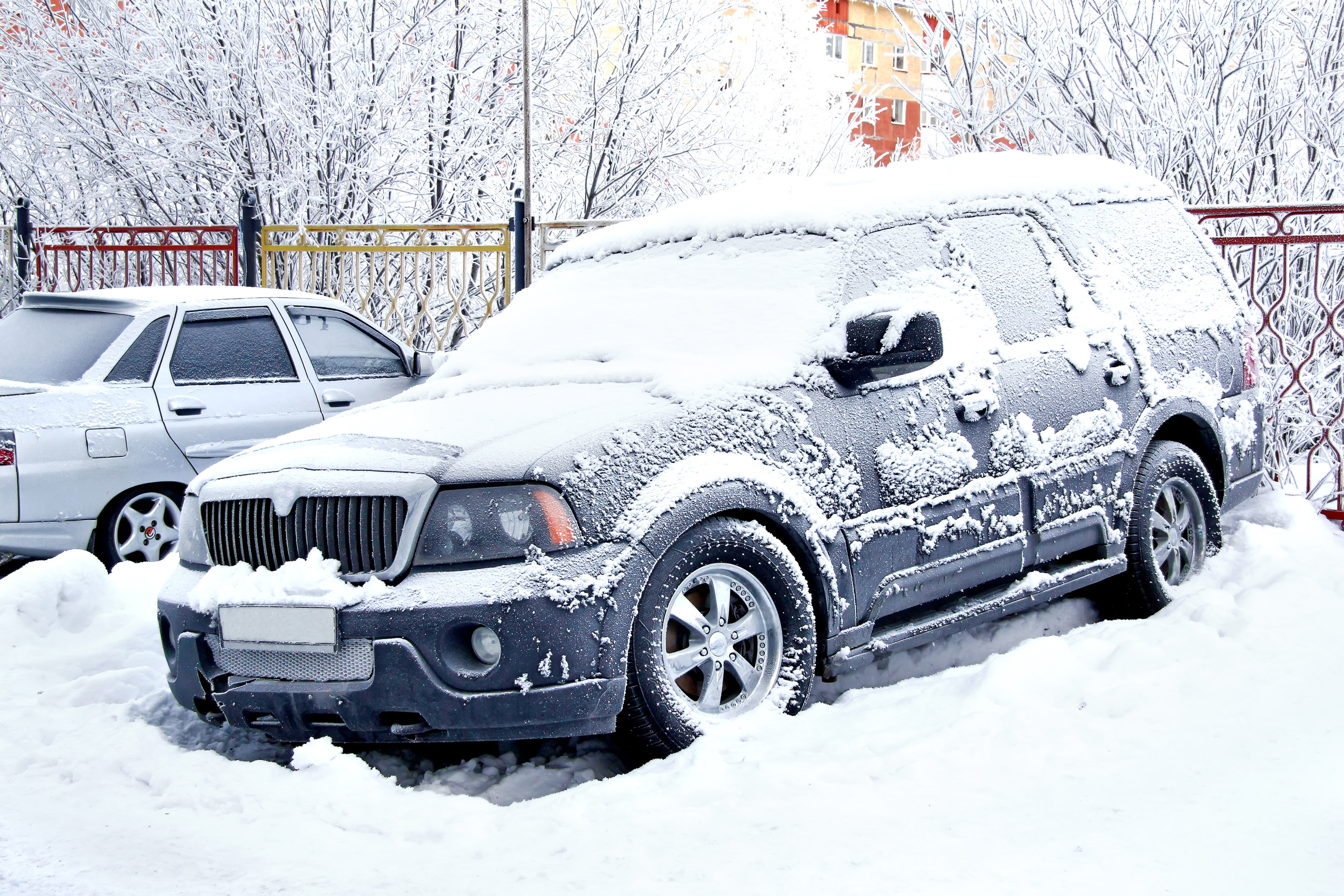 Замерзший автомобиль