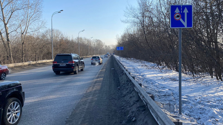 На проблемном шоссе в Новокузнецке изменили схему движения