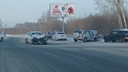 На Советском шоссе в ДТП попали пять автомобилей — видео