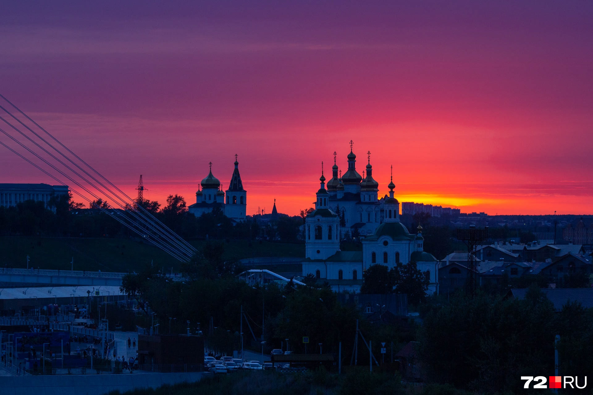 Закат в тюмени сегодня фото