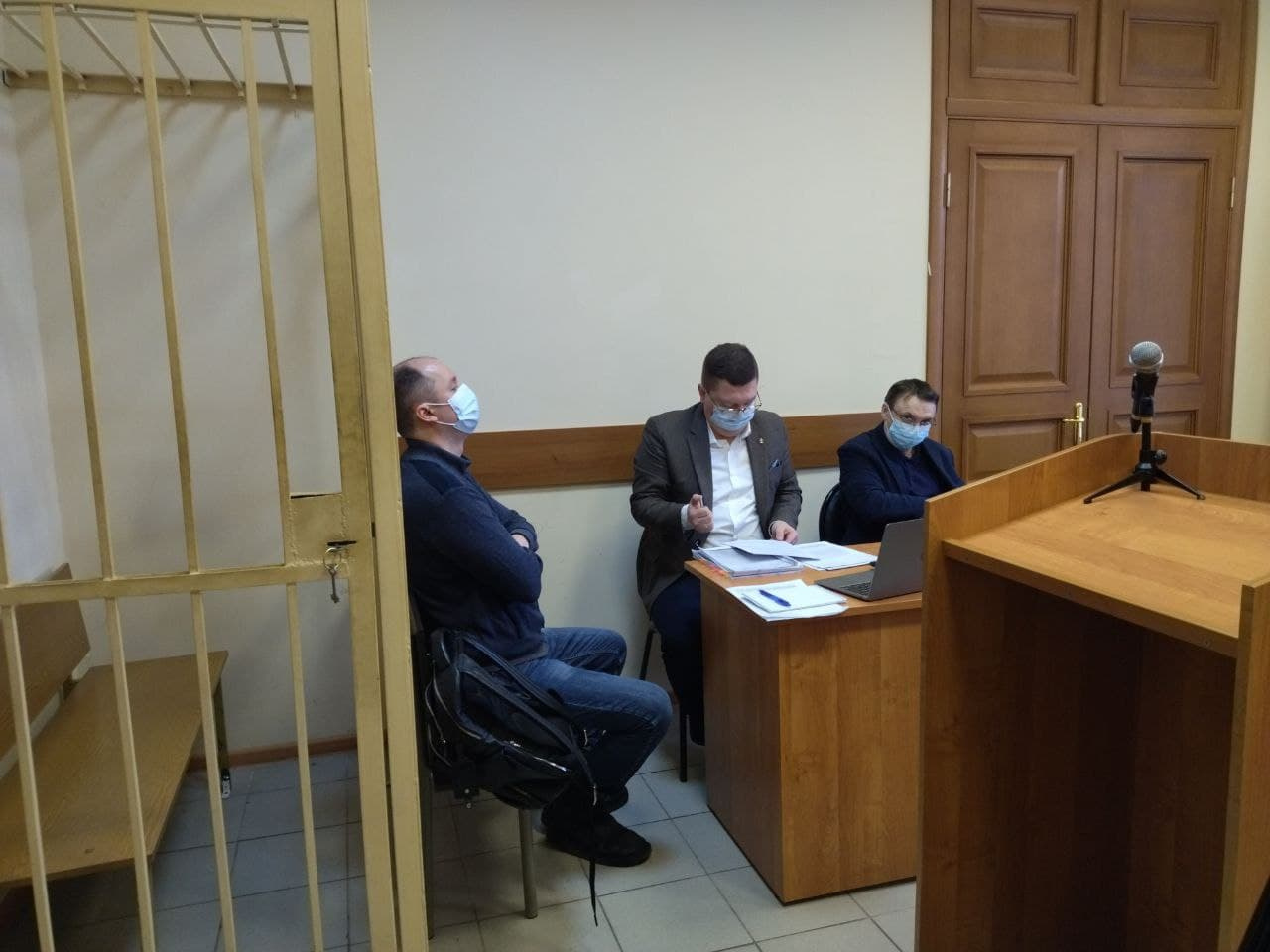 Сергей Бакшин во время заседания суда в Ярославле