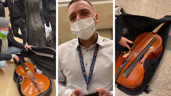 «Победа» готова пересмотреть габариты багажа после случая в красноярском аэропорту. Музыкантов заставили сдать виолончели в багаж и повредили их