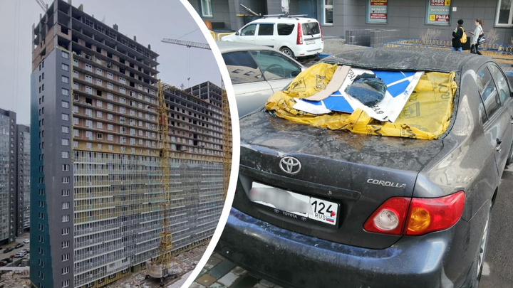 Доска упала на «Тойоту». Строитель и водитель в Красноярске спорят из-за суммы ущерба