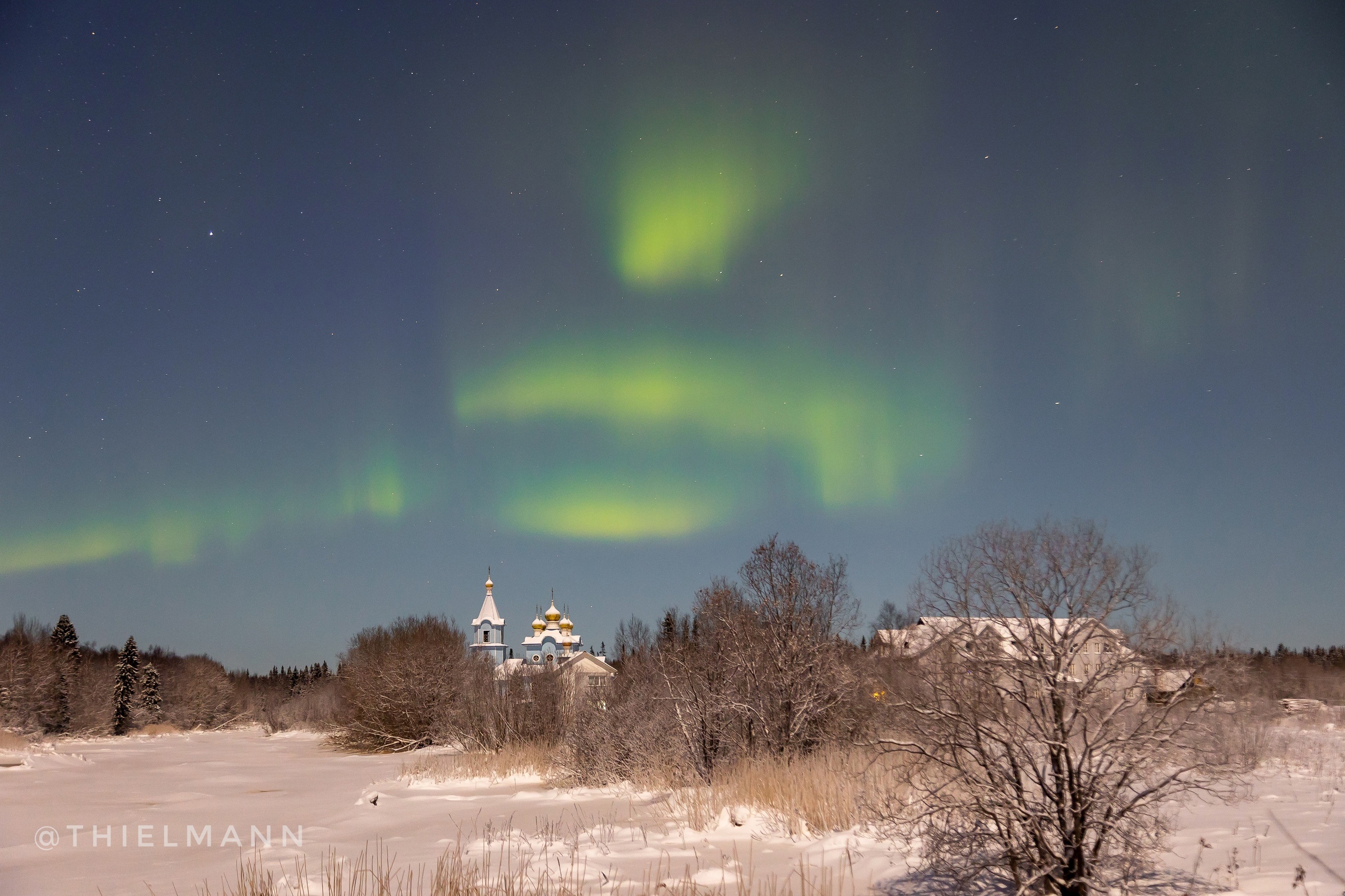 Фото северного сияния в архангельске