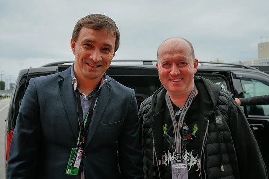 Денис Петровский с актером Сергеем Буруновым