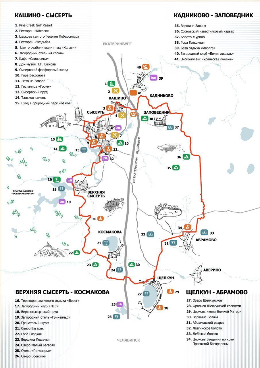 Сысертская сотня карта