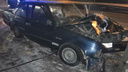 Двое пострадавших: на Богдана Хмельницкого автомобиль врезался в столб