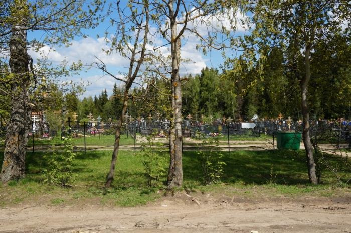 Кладбище в деревне Середниково Кладбище в деревне Середниково