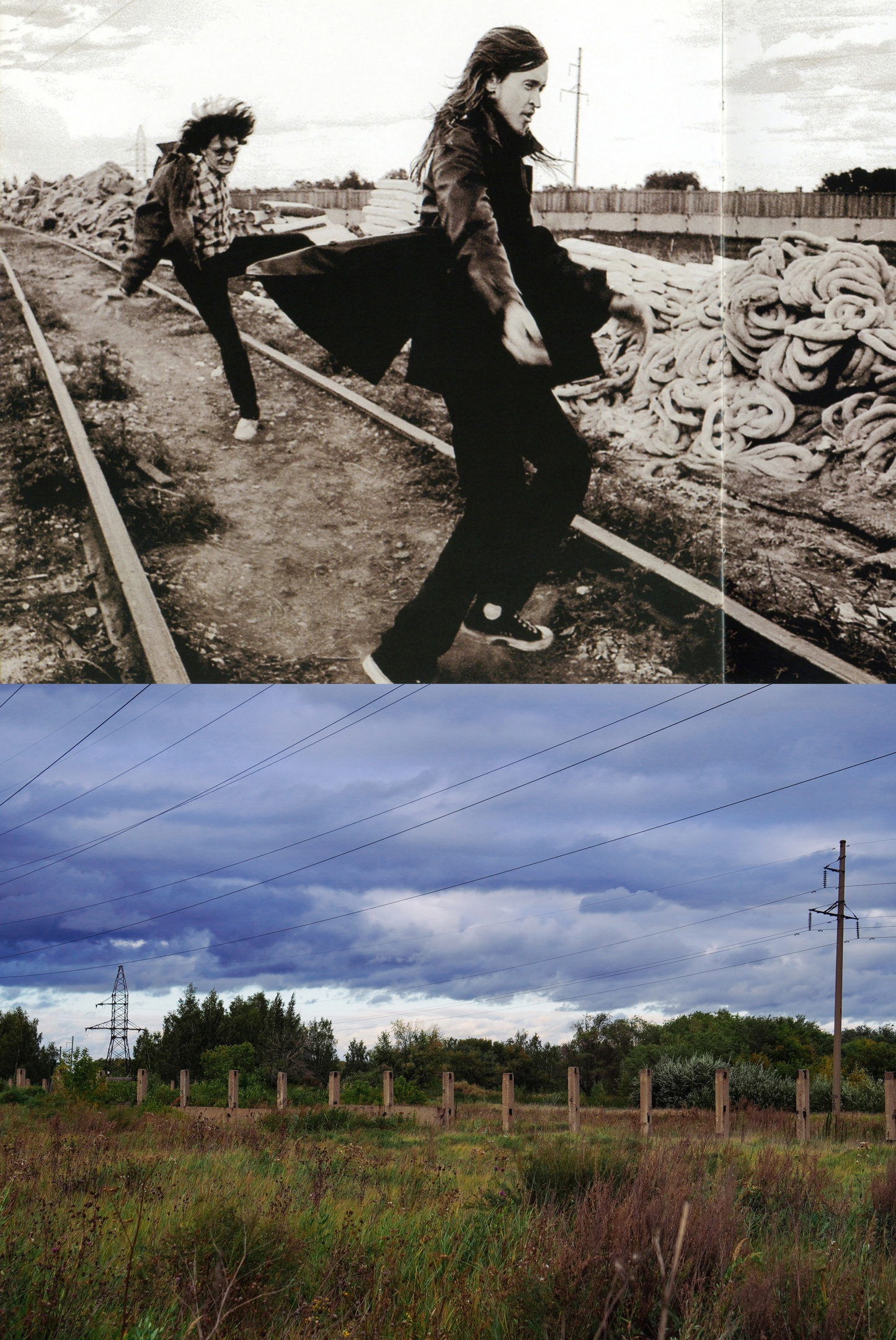 Эти фото были сделаны на мелкой железнодорожной ветке, которая вела к ТЭЦ-5