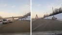 Несколько секунд — и врезался в столб: видео, как Mitsubishi теряет управление на дамбе Бугринского моста