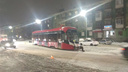 В Перми на улице Мира трамвай сошел с рельсов