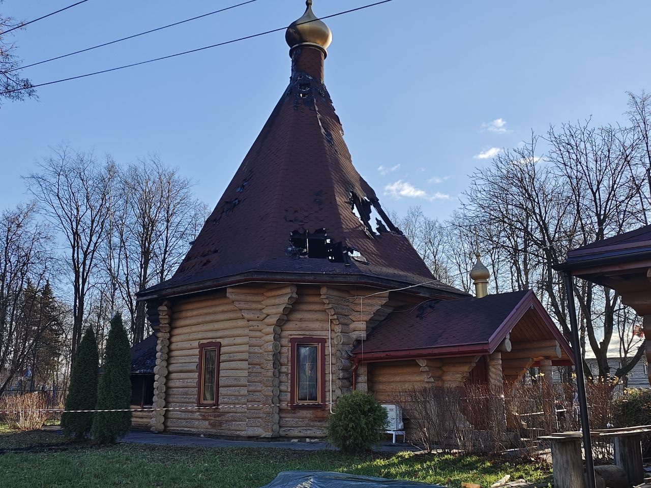 сгоревшая церковь в санкт петербурге