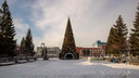В центре Новосибирска установили главную новогоднюю елку — 10 фото с площади Ленина