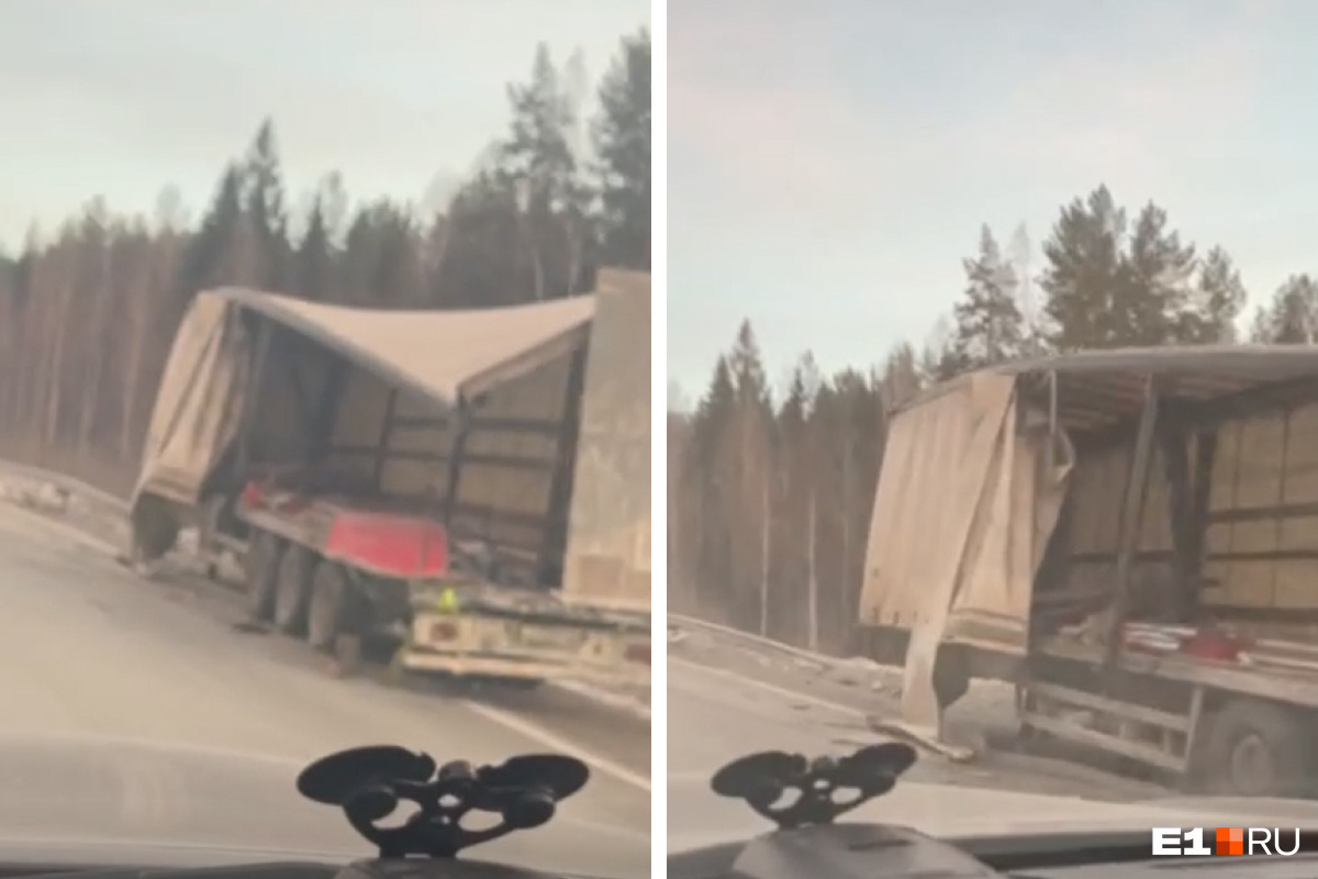 «Ослепило солнце». На свердловской трассе водитель грузовика устроил смертельное ДТП. Видео