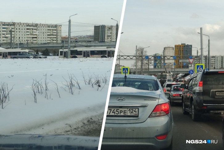 Из-за ДТП образовалась пробка Из-за ДТП образовалась пробка