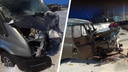 В аварии с участием микроавтобуса в Холмогорском районе пострадали 7 человек