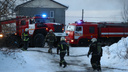 Загоревшуюся цистерну с бензином потушили пожарные в Октябрьском районе Новосибирска